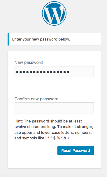 Password screenshot