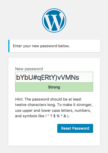 Password screenshot