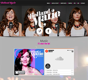 Holland Marie - Nashville, TN - Site Design - Ecommerce - Responsive - One Page